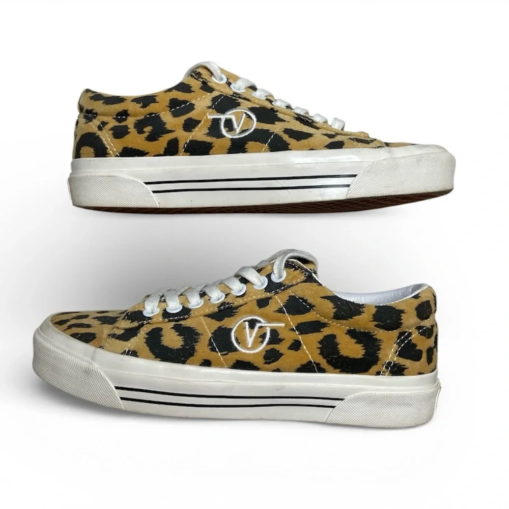 Vans Sid DX 'Anaheim Factory’ Felt Coated Canvas Leopard Lace Up Sneaker